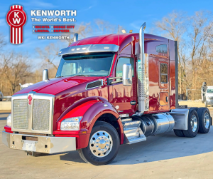 (1) - 621-1067 - 2021 Kenworth T880 76'' Mid-Roof Sleeper (Radiant Red) (PacLease)